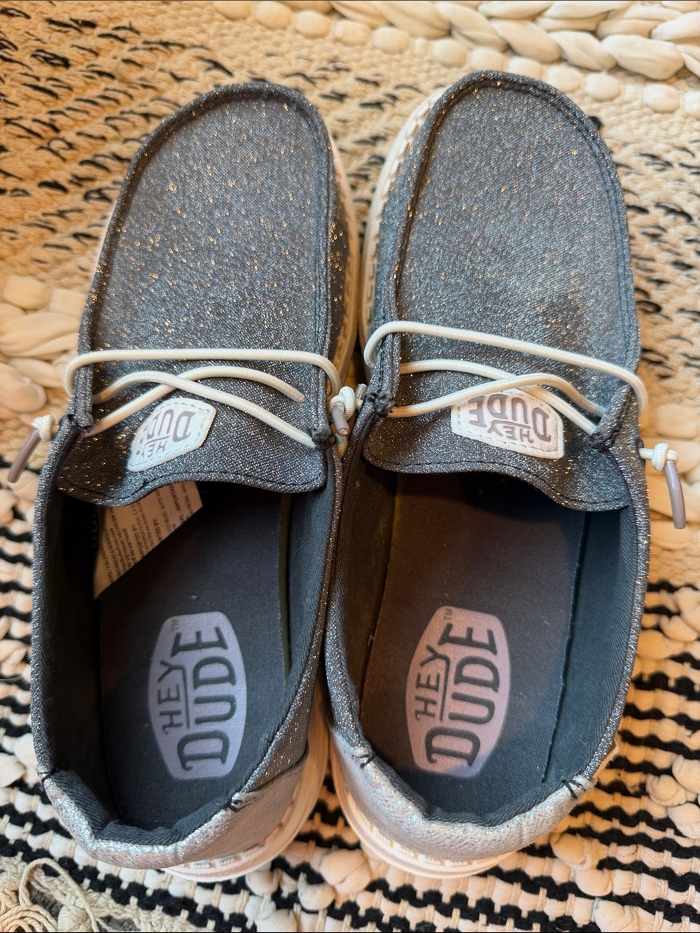 Hey Dude Wendy Metallic Sparkle Size 7 - Picture 4 of 7